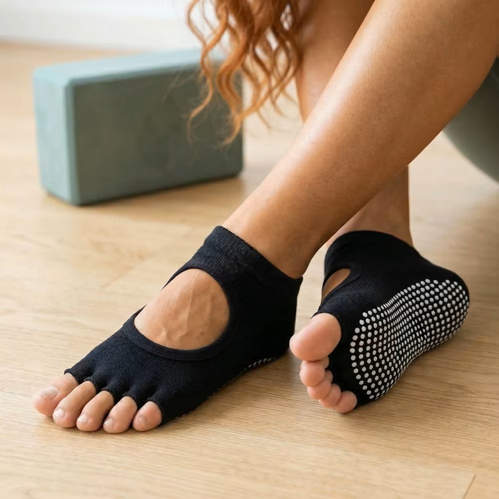 Носки для йоги с открытым пятк – обзор и цена Medias Para Pilates Y Yoga